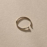 Solea Toe Ring in recycled sterling silver, thin adjustable open band