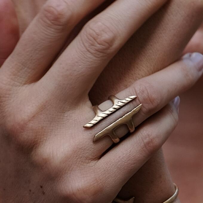 Akash Shield Ring - Ethically Made Jewelry by Catori Life | Catori Life