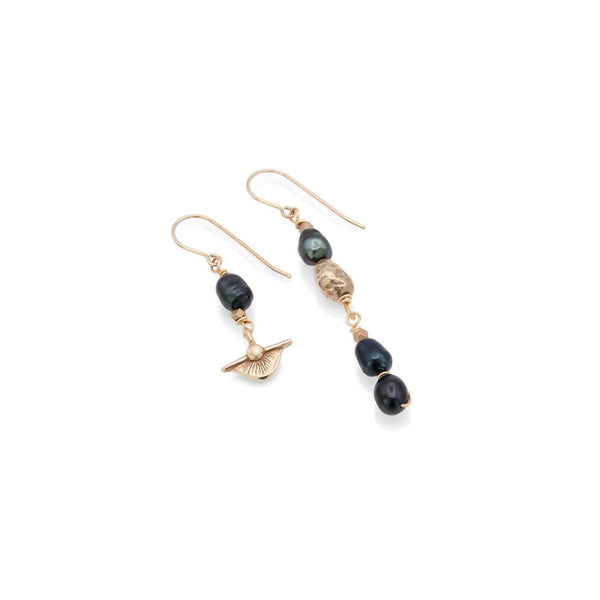 Black Pearl Magdalena Earrings - Catori Life