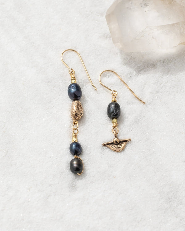 Black Pearl Magdalena Earrings - Catori Life