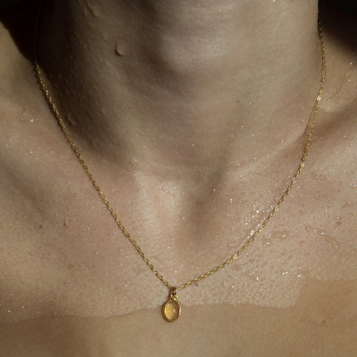 Citrine Drop Necklace - Catori Life