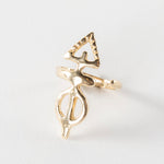 Ma'at Elemental Ring in solid recycled gold on a white background