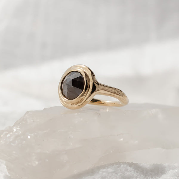 Marquise chocolate sales diamond ring