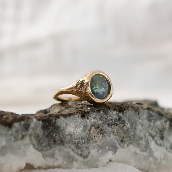 Serenity Sapphire Signet - Catori Life