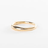 Wabi Ring in solid recycled gold on a white background