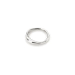 Wabi Ring in recycled sterling silver on a white background